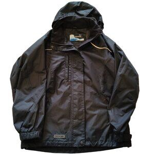 Viking Creekside Women's Waterproof Windproof Full Zip Hooded Black Jacket Large